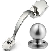 Elemake Exterior/Interior Front Entry Handleset with Door Knobfor Left & Right